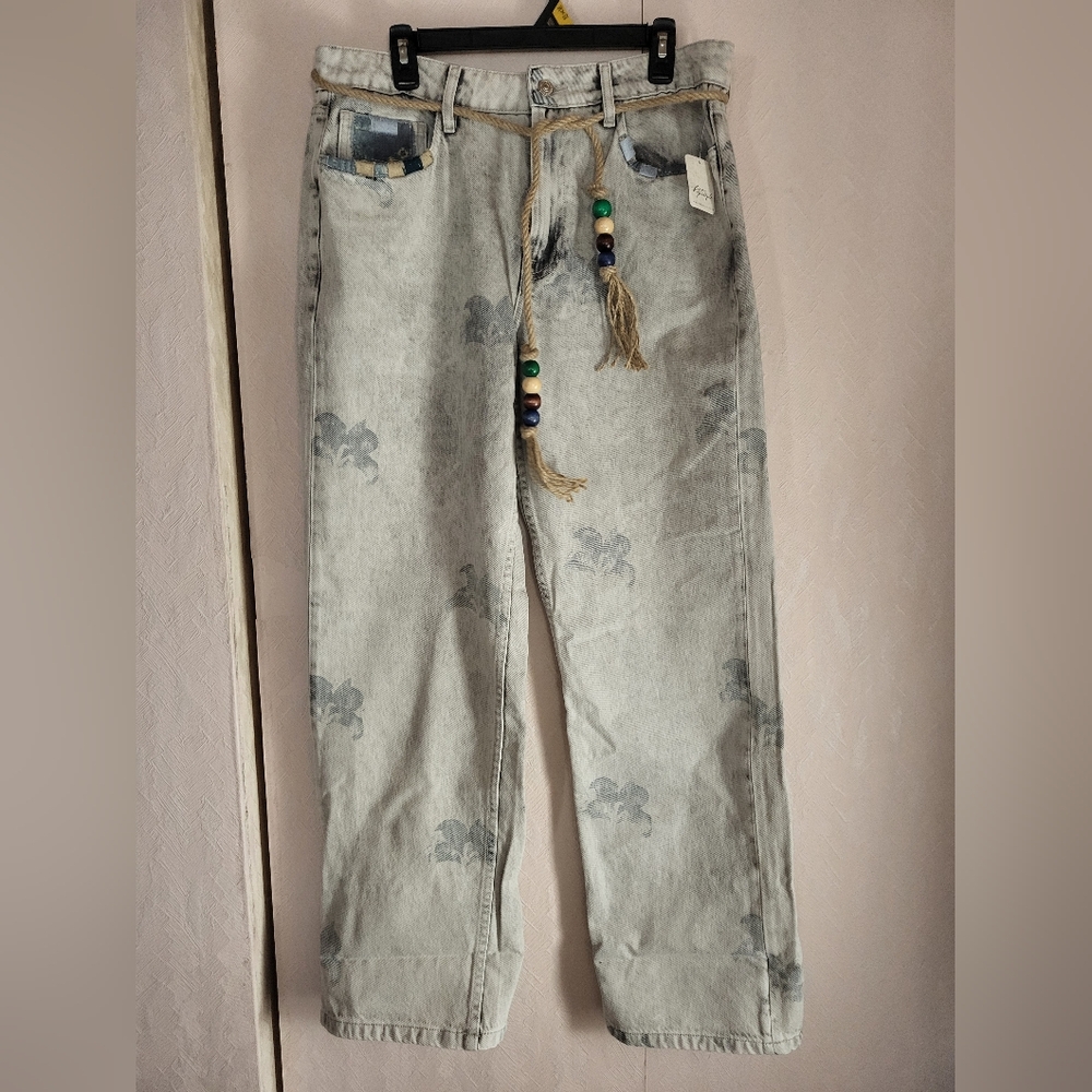 Free People We The Free Geranium Slouchy Straight Jeans - Picture 5 of 16